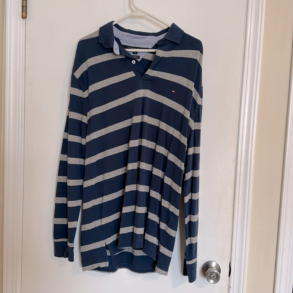 Tommy hilfiger long sleeve polo large
